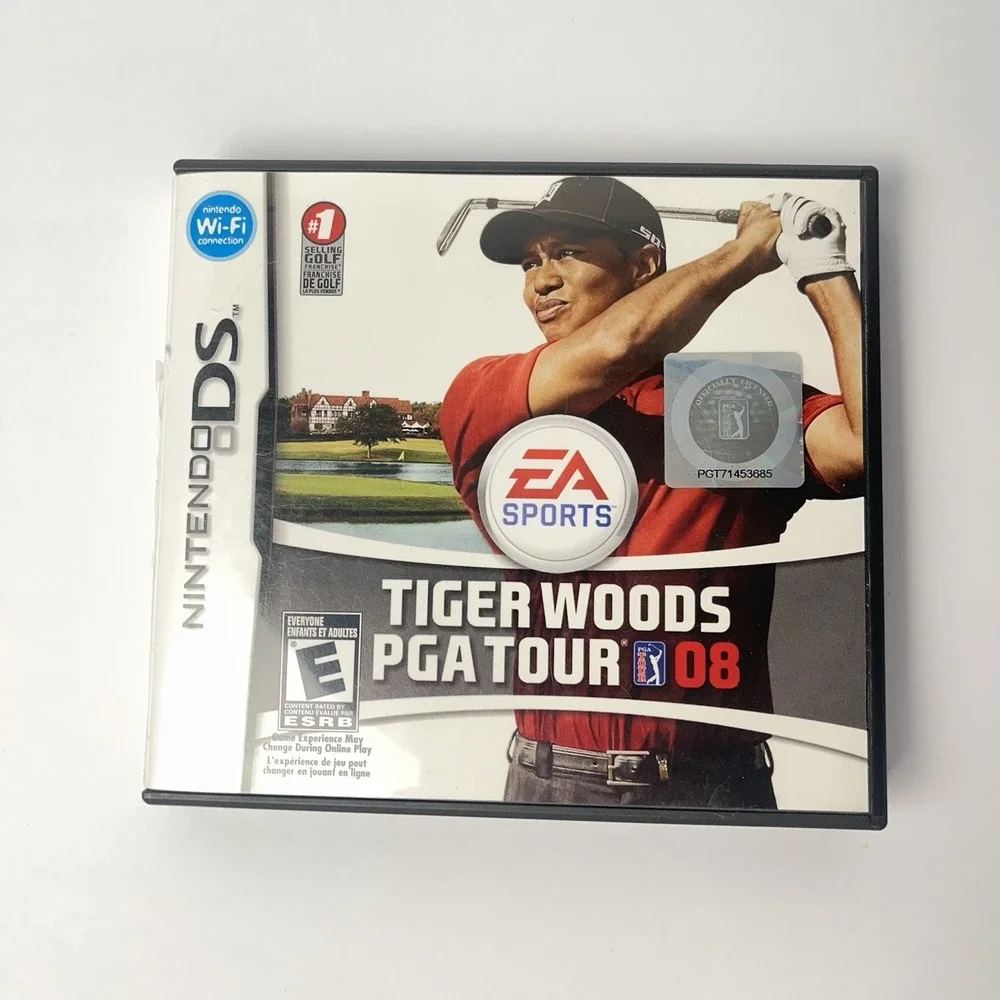 Nintendo DS NDS Tiger Woods PGA Tour 08 + Brain Age Both CIB Complete In Box